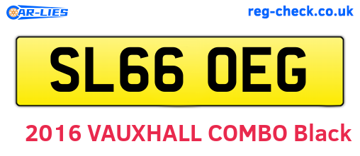 SL66OEG are the vehicle registration plates.