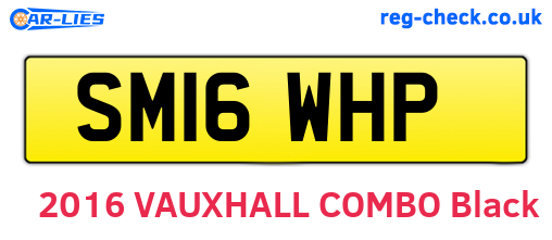 SM16WHP are the vehicle registration plates.