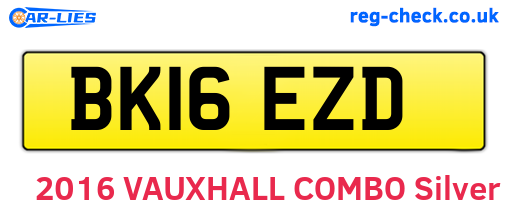 BK16EZD are the vehicle registration plates.