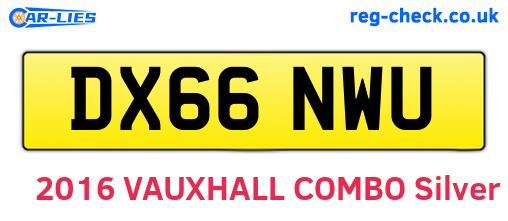 DX66NWU are the vehicle registration plates.