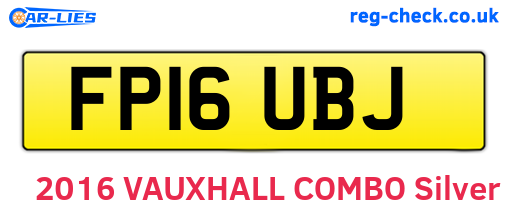 FP16UBJ are the vehicle registration plates.
