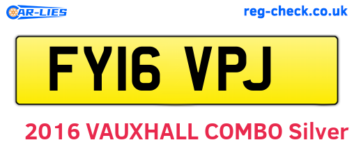 FY16VPJ are the vehicle registration plates.