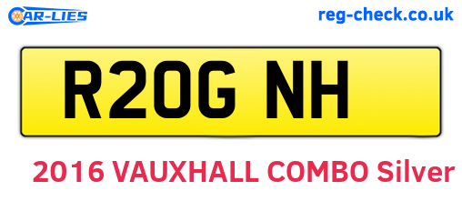 R20GNH are the vehicle registration plates.