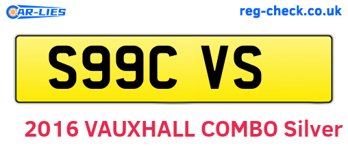 S99CVS are the vehicle registration plates.
