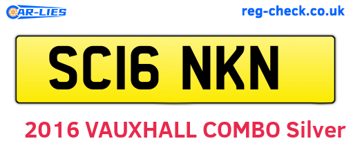 SC16NKN are the vehicle registration plates.