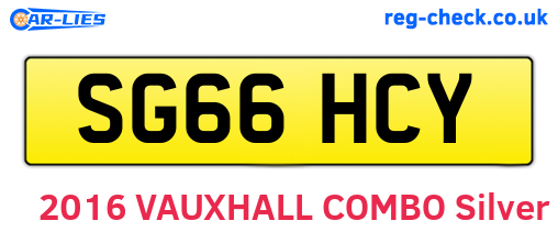 SG66HCY are the vehicle registration plates.