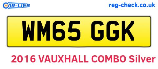 WM65GGK are the vehicle registration plates.