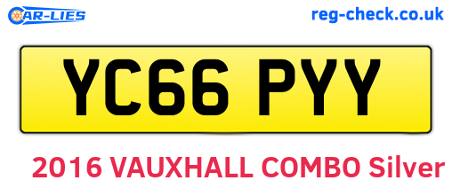 YC66PYY are the vehicle registration plates.