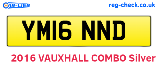 YM16NND are the vehicle registration plates.