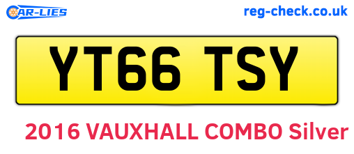 YT66TSY are the vehicle registration plates.