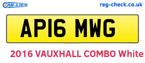 AP16MWG are the vehicle registration plates.