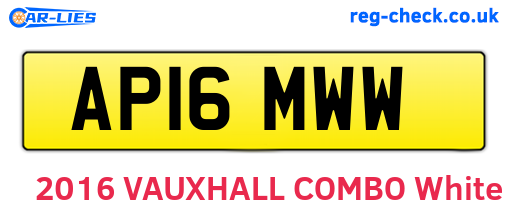 AP16MWW are the vehicle registration plates.