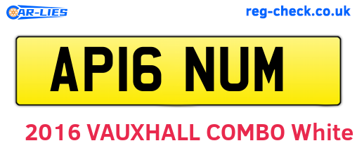 AP16NUM are the vehicle registration plates.