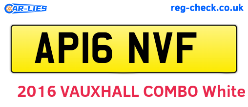AP16NVF are the vehicle registration plates.