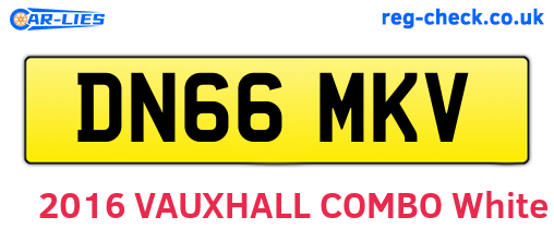 DN66MKV are the vehicle registration plates.