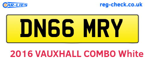 DN66MRY are the vehicle registration plates.