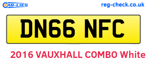 DN66NFC are the vehicle registration plates.