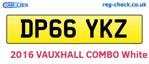 DP66YKZ are the vehicle registration plates.