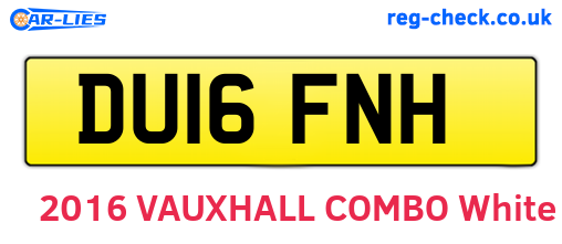 DU16FNH are the vehicle registration plates.