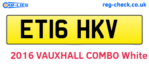 ET16HKV are the vehicle registration plates.