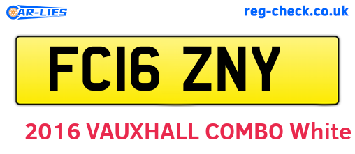 FC16ZNY are the vehicle registration plates.