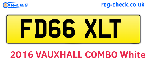 FD66XLT are the vehicle registration plates.