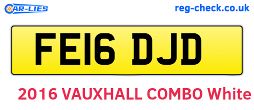FE16DJD are the vehicle registration plates.