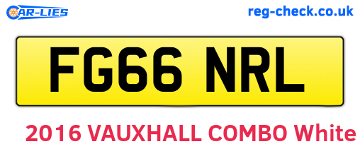 FG66NRL are the vehicle registration plates.