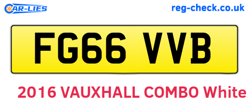 FG66VVB are the vehicle registration plates.