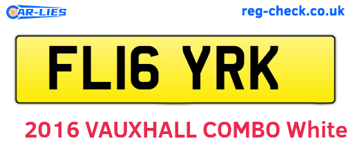 FL16YRK are the vehicle registration plates.