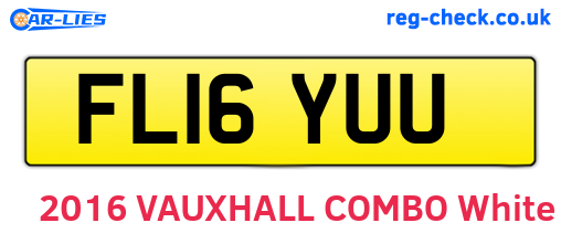 FL16YUU are the vehicle registration plates.