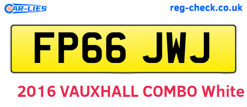 FP66JWJ are the vehicle registration plates.