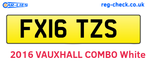 FX16TZS are the vehicle registration plates.