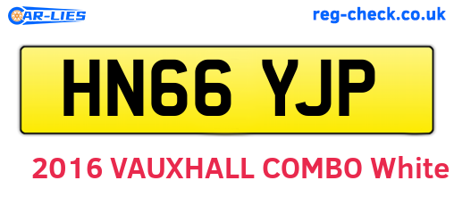HN66YJP are the vehicle registration plates.