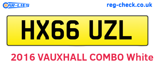 HX66UZL are the vehicle registration plates.