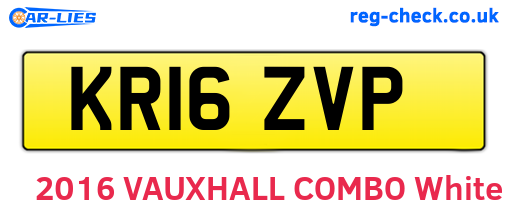 KR16ZVP are the vehicle registration plates.