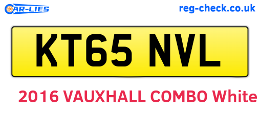 KT65NVL are the vehicle registration plates.