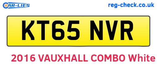 KT65NVR are the vehicle registration plates.