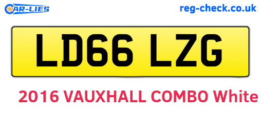 LD66LZG are the vehicle registration plates.