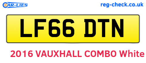 LF66DTN are the vehicle registration plates.