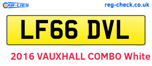LF66DVL are the vehicle registration plates.
