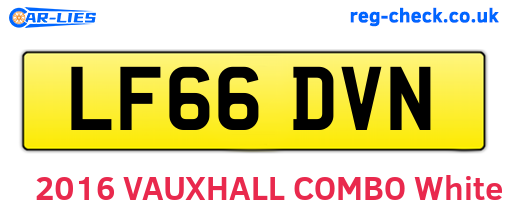 LF66DVN are the vehicle registration plates.