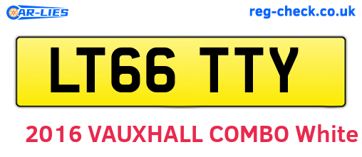 LT66TTY are the vehicle registration plates.