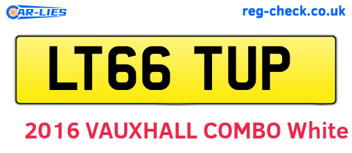 LT66TUP are the vehicle registration plates.