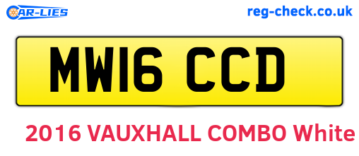 MW16CCD are the vehicle registration plates.