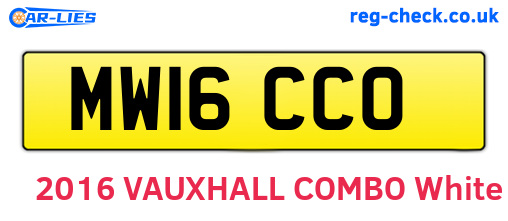 MW16CCO are the vehicle registration plates.