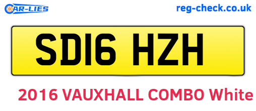 SD16HZH are the vehicle registration plates.