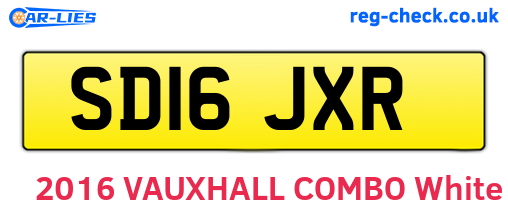 SD16JXR are the vehicle registration plates.