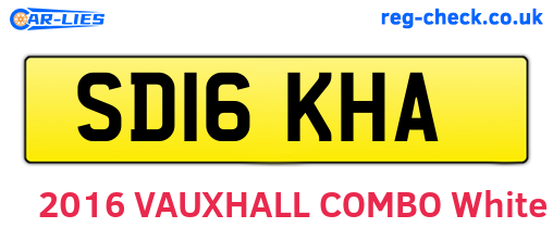 SD16KHA are the vehicle registration plates.