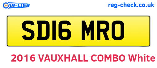 SD16MRO are the vehicle registration plates.